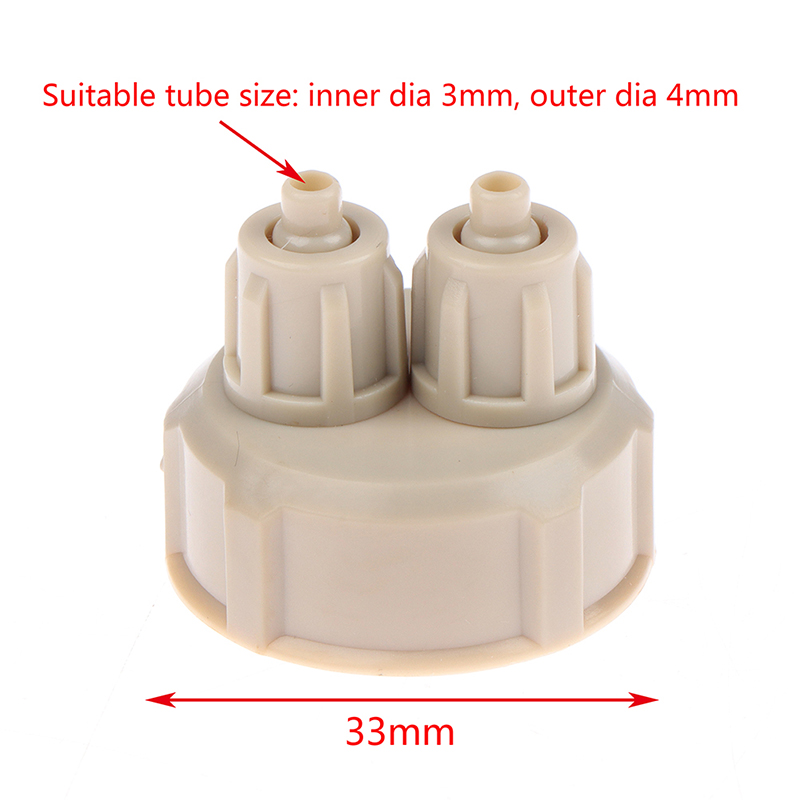 Co2 Diffuser Planted - 2-delige Aquarium CO2-systeem buisventiel met meter,