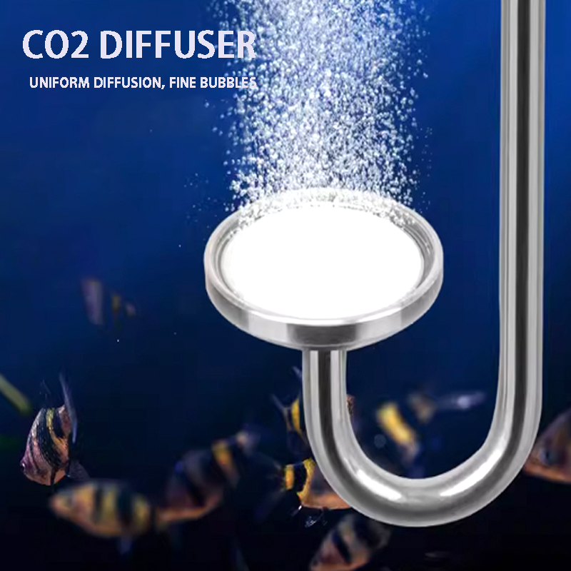 Co2 Diffuser Planted - Aquarium Co2 Vernevelaar Aluminium + Keramische