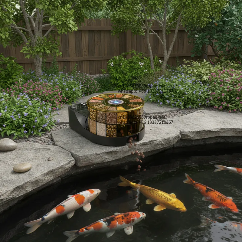 Aquarium Fish Koi - EV200UG-PLUS USB Automatische Tijdgestuurde Visvoeder Plastic