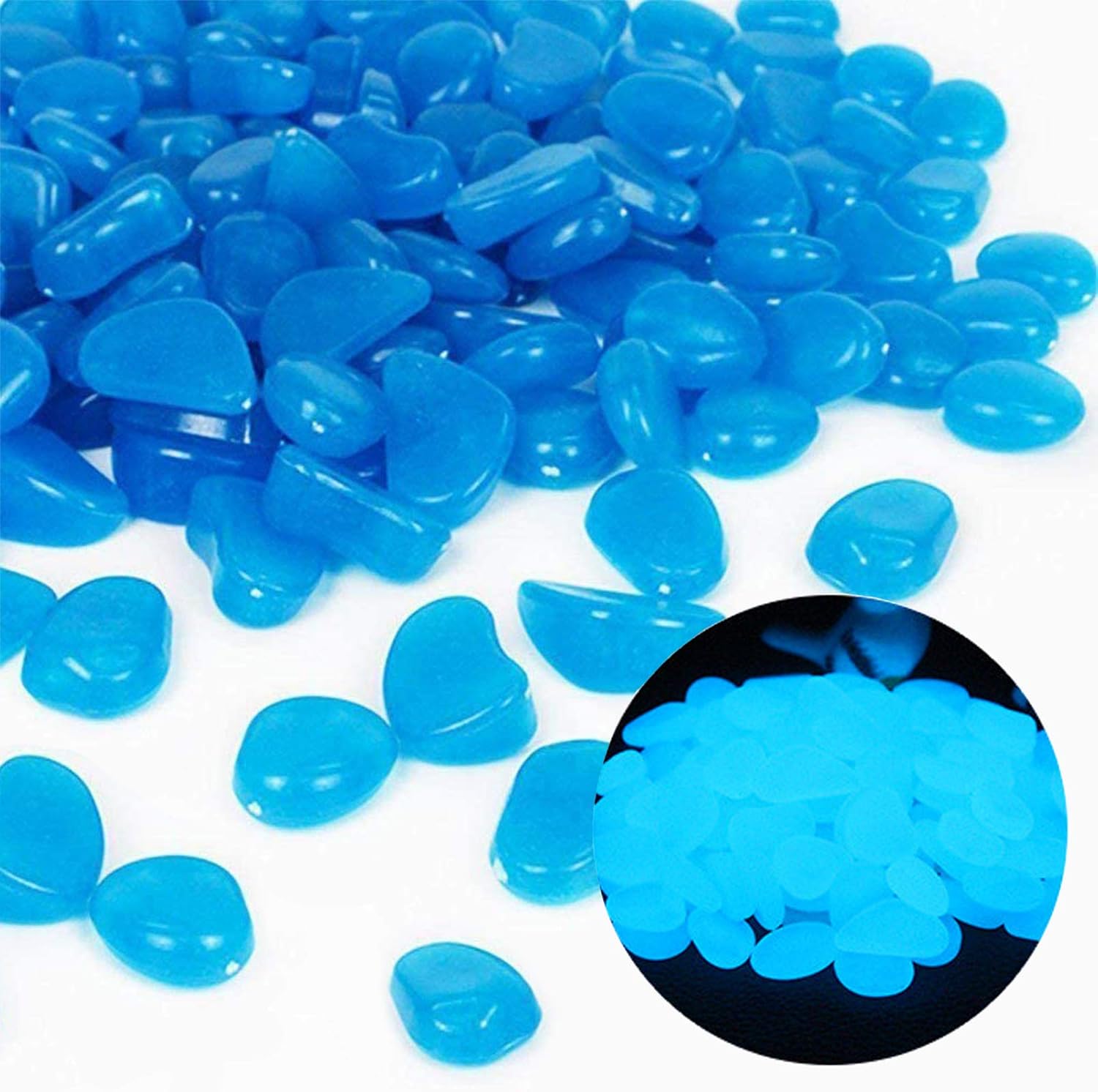 Aquarium Fish To Buy - Aquarium Rotsen Glow Blue Kiezels voor