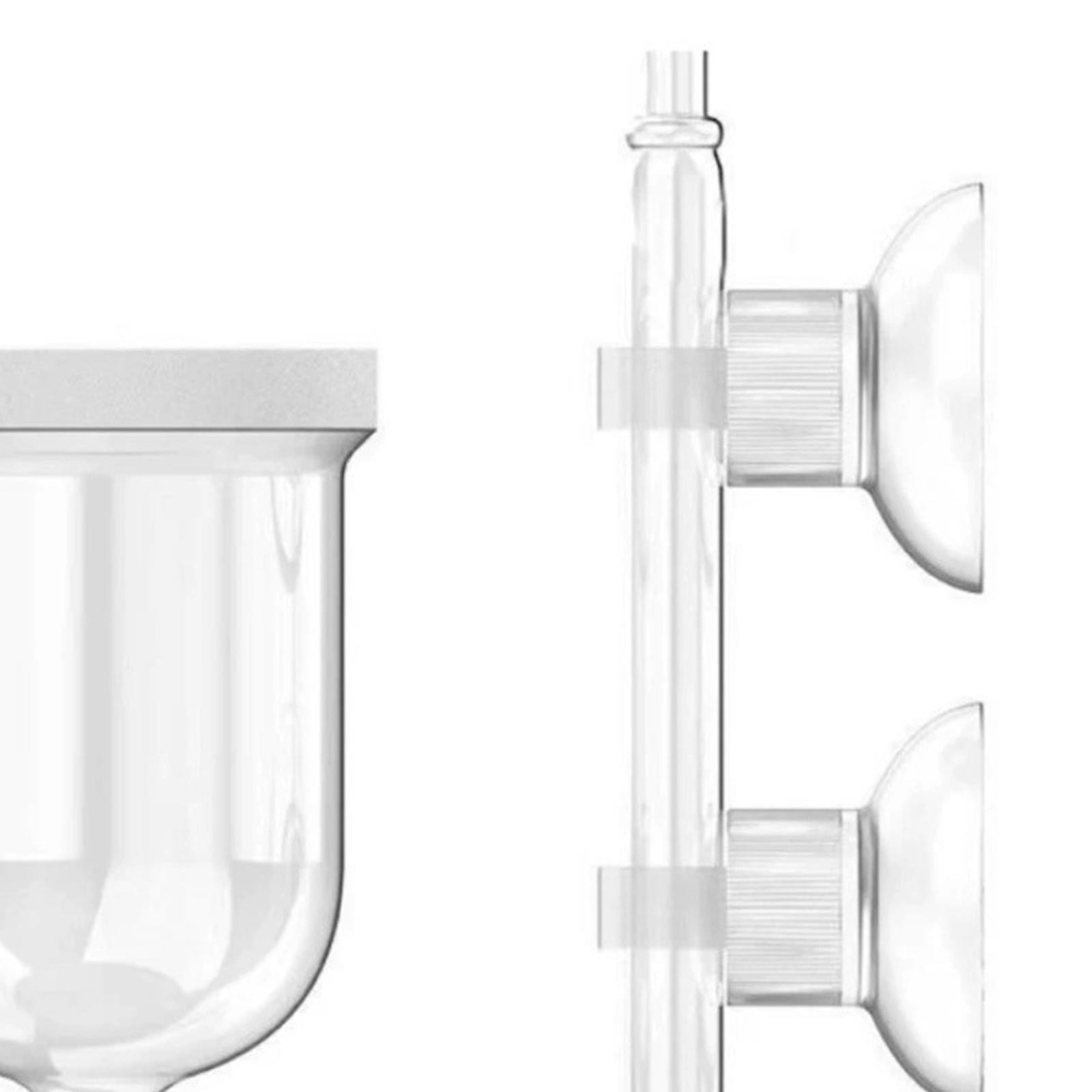 Co2 Diffuser Planted - Glazen CO2-diffusor, transparant, met zuignap en