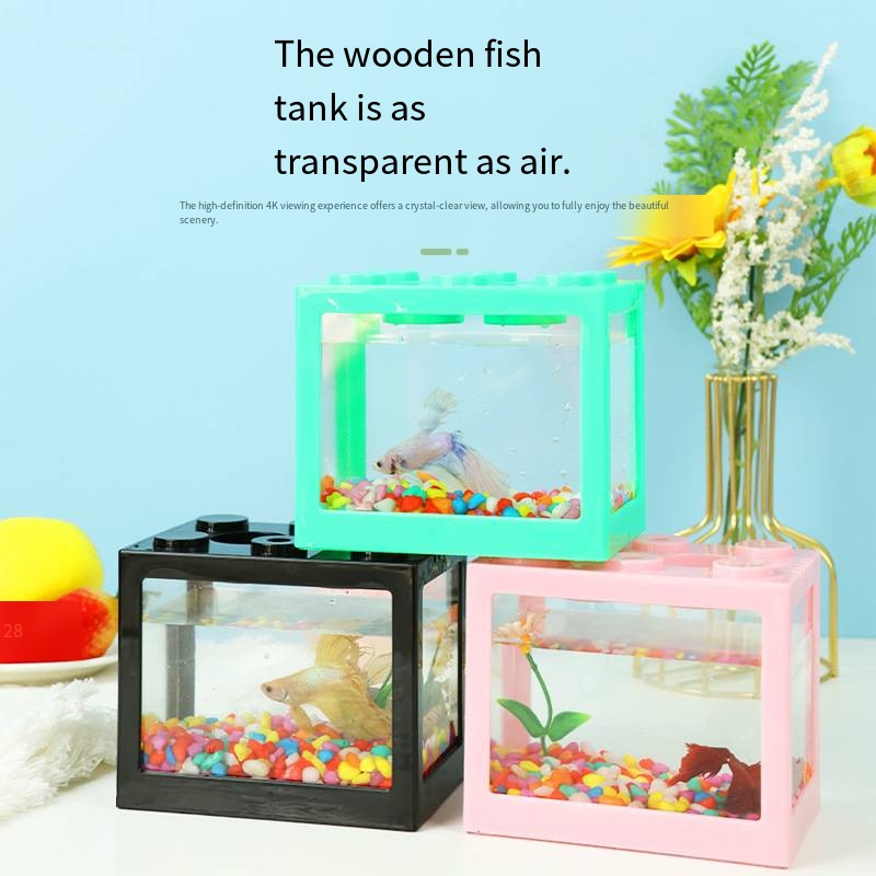 Nieuw blokvormig mini-aquarium - Aquarium Fish Jar recensie en prijs
