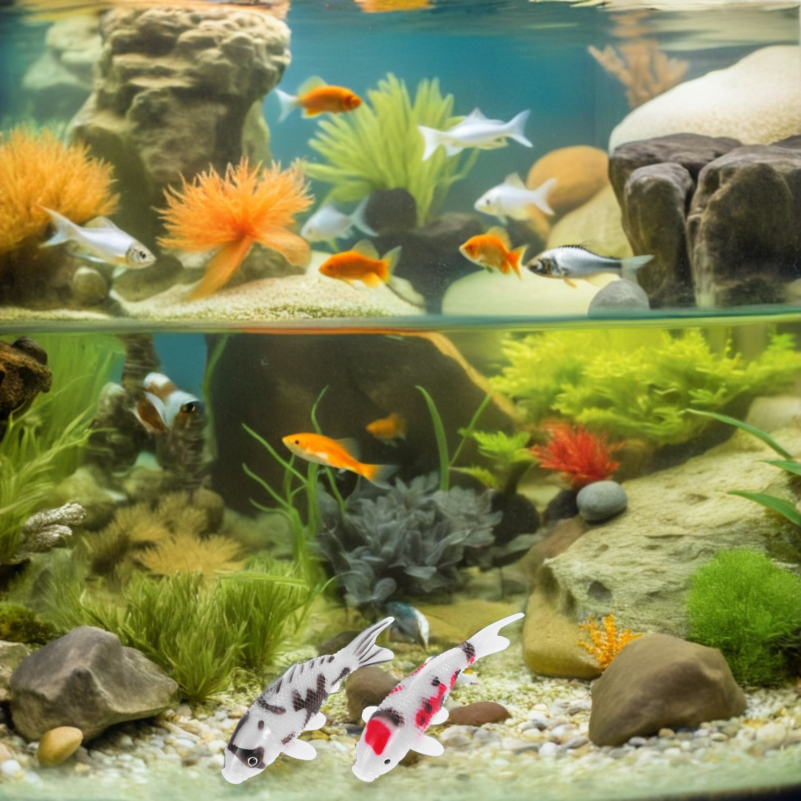 5 stuks realistische kunstmati - Aquarium Fish Koi recensie en prijs