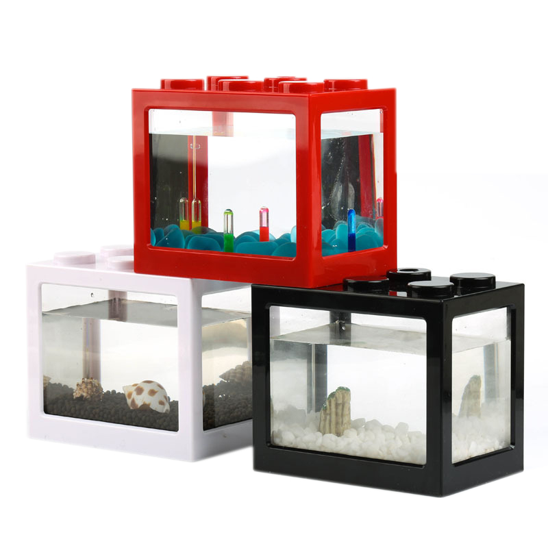 7-kleurige mini-aquarium betta - Aquarium Fish Jar recensie en prijs