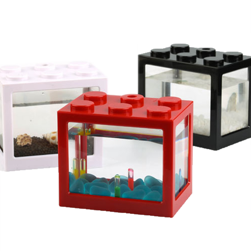 7-kleurige mini-aquarium betta - Aquarium Fish Jar recensie en prijs