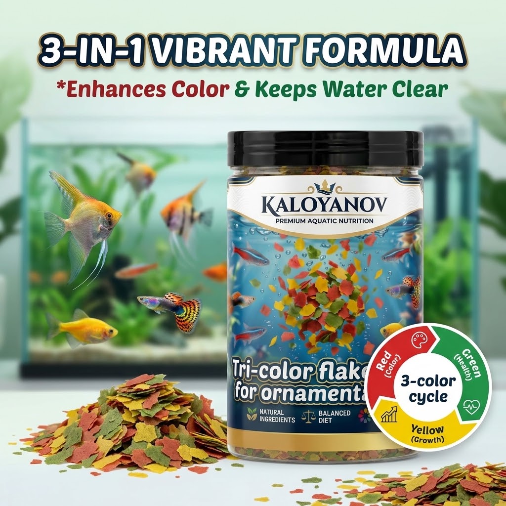 Premium 3-kleurige vlokken vis - Tetra Food Tropical Flakes recensie en prijs