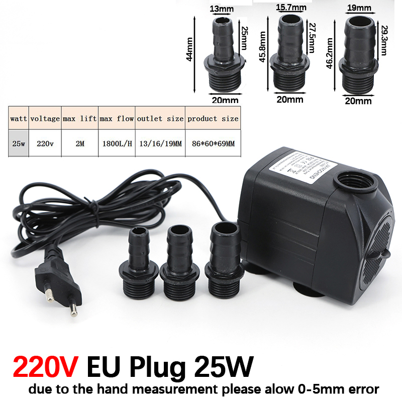 AC 220V 16W 25W Dompelpomp Lig - Aquarium Fish And Supplies recensie en prijs